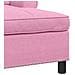 Chaise Lounge con cuscino Rosa 91 x 157 x 91 cm Tessuto - Foto miniatura 7