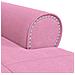 Chaise Lounge con cuscino Rosa 91 x 157 x 91 cm Tessuto - Foto miniatura 8