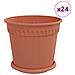 Vasi per Piante 24 pcs Rosso Mattone Ø 19 x 16 cm Plastica - Foto miniatura 1
