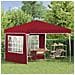 Tenda per feste a pop-up 288 x 288 x 245 cm Borgogna - Foto miniatura 3