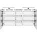 Set di Armadi da Bagno con lo scaffale 3 pcs 130 x 14,5 x 70 cm - Foto miniatura 7