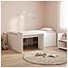 Letto alto per bambini con scrivania Bianco 90 x 200 cm - Foto miniatura 2