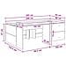 Letto alto per bambini con scrivania Bianco 90 x 200 cm - Foto miniatura 9