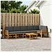 Set di divani da esterno 7 pcs Naturale e Antracite Poliestere - Foto miniatura 2