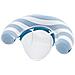 43852 / 26 galleggiante da piscina e da spiaggia Blu, Bianco Fantasia PVC Sedia a sdraio galleggiante - Foto miniatura 1