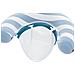 43852 / 26 galleggiante da piscina e da spiaggia Blu, Bianco Fantasia PVC Sedia a sdraio galleggiante - Foto miniatura 6