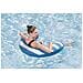 43852 / 26 galleggiante da piscina e da spiaggia Blu, Bianco Fantasia PVC Sedia a sdraio galleggiante - Foto miniatura 8