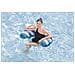 43852 / 26 galleggiante da piscina e da spiaggia Blu, Bianco Fantasia PVC Sedia a sdraio galleggiante - Foto miniatura 17