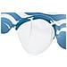 43852 / 26 galleggiante da piscina e da spiaggia Blu, Bianco Fantasia PVC Sedia a sdraio galleggiante - Foto miniatura 19