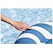 43852 / 26 galleggiante da piscina e da spiaggia Blu, Bianco Fantasia PVC Sedia a sdraio galleggiante - Foto miniatura 21