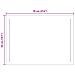 Specchio da bagno LED Trasparente 50 x 70 cm vetro temperato - Foto miniatura 9