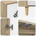 Mobile TV HANAU 102 x 33 x 50 cm Sonoma Legno ingegnerizzato - Foto miniatura 6