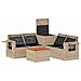 Set di divani 6 pz Beige e Bianco Crema - Foto miniatura 4