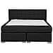 Letto Boxspring In Tessuto Nero 140 X 200 Cm Admiral - Foto miniatura 7