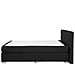 Letto Boxspring In Tessuto Nero 140 X 200 Cm Admiral - Foto miniatura 2