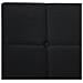 Letto Boxspring In Tessuto Nero 140 X 200 Cm Admiral - Foto miniatura 20