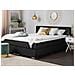 Letto Boxspring In Tessuto Nero 140 X 200 Cm Admiral - Foto miniatura 22