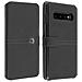 Custodia Samsung Galaxy S10 Portafoglio Similpelle Granulata Nero - - Foto miniatura 1
