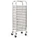 Carrello Da Cucina Per 16 Vassoi 65,5x48,5x165cm Acciaio Inox - Foto miniatura 1