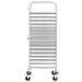 Carrello Da Cucina Per 16 Vassoi 65,5x48,5x165cm Acciaio Inox - Foto miniatura 6
