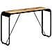 Tavolo Consolle 140x35x76 Cm In Legno Massello Di Mango Grezzo - Foto miniatura 1
