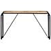Tavolo Consolle 140x35x76 Cm In Legno Massello Di Mango Grezzo - Foto miniatura 2