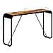 Tavolo Consolle 140x35x76 Cm In Legno Massello Di Mango Grezzo - Foto miniatura 7