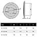 Bianco 6 muro 230v 150 Mm Soffitto Ventilatore Estrattore Bagno - Foto miniatura 2