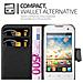 Custodia Compatibile Con Wiko Cink Plus In Nero Carbone - Coperchio Protettiva Con Chiusura Magnetica, Funzione Stand E Tasca Per Le Carte - Foto miniatura 7