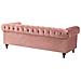 Divano A 3 Posti In Velluto Rosa Chesterfield - Foto miniatura 6