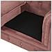 Divano A 3 Posti In Velluto Rosa Chesterfield - Foto miniatura 13