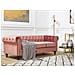 Divano A 3 Posti In Velluto Rosa Chesterfield - Foto miniatura 4