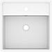 Lavabo Troppopieno Quadrato Bianco Opaco 41x41cm Ceramica - Foto miniatura 4