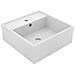 Lavabo Troppopieno Quadrato Bianco Opaco 41x41cm Ceramica - Foto miniatura 1