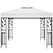 Gazebo con Luci LED a Stringa 3x3 m Bianco - Foto miniatura 2
