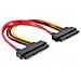 Cable SATA 22pin / 22pin FM, 0.2m, Rosso - Foto miniatura 1