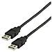 VLCP60000B20, USB A, USB A, Maschio / maschio, Rame, Nero, PVC - Foto miniatura 1