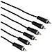 3m 3 x RCA m / m 3m 3 x RCA 3 x RCA Nero cavo video e componente (YPbPr)  - Foto miniatura 1