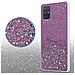 Custodia Compatibile Con Samsung Galaxy A71 4g In Viola Con Glitter - Coperchio Protettivo In Silicone Tpu Flessibile Con Glitter Scintillanti - Foto miniatura 4