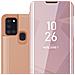 Custodia Compatibile Con Samsung Galaxy A21s In Kunzit Rosa - Clear View Specchio Coperchio Protettivo Con Funzione Di Supporto Protezione A 360 Gradi - Foto miniatura 1
