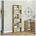 Libreria / divisorio Rovere Sonoma 60x24x186 Cm In Truciolato - Foto miniatura 3