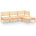 Set Salotto da Giardino 4 pz in Legno Massello di Pino - Foto miniatura 2