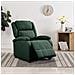 Poltrona Reclinabile Verde Scuro In Tessuto - Foto miniatura 1