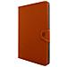 Custodia Universale Tablet 10 Pollici Similpelle Funzione Supporto Arancione - Foto miniatura 5