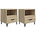 Comodini 2 Pz Rovere Sonoma In Legno Multistrato - Foto miniatura 1