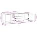 Mobile Per Tv Rovere Sonoma 140x35x40cm Legno Multistrato - Foto miniatura 6