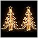 Figura Albero Natale Pieghevole Led 2pz Bianco Caldo 87x87x93cm - Foto miniatura 2