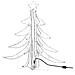 Figura Albero Natale Pieghevole Led 2pz Bianco Caldo 87x87x93cm - Foto miniatura 3