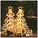 Figura Albero Natale Pieghevole Led 2pz Bianco Caldo 87x87x93cm - Foto miniatura 1