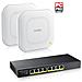 Nebula Starter Kit 1x Switch GS1915-8EP 8 Porte Gestito L2 Gigabit + 2x NWA90AX Wi-Fi 6 Punto di Accesso - Foto miniatura 1